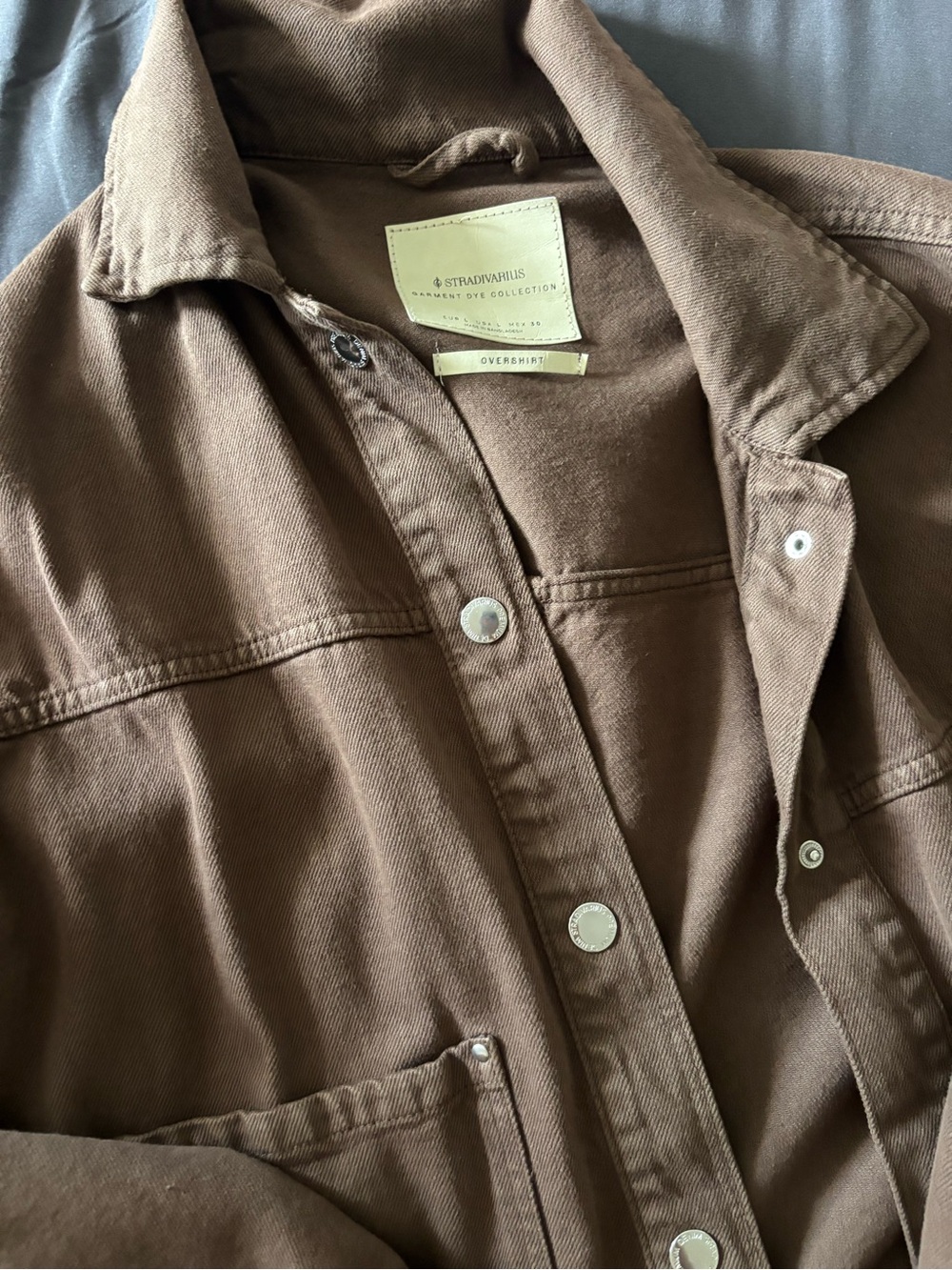 Brown Button-Front  Jacket - Picture 2 of 4